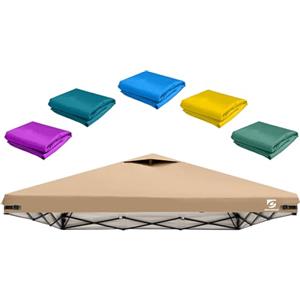 UNICAMPER Copertura superiore di ricambio per tenda a baldacchino pop-up con presa d'aria, per tenda a baldacchino a gamba dritta, impermeabile, per esterni, giardino, patio, campeggio (solo parte superiore