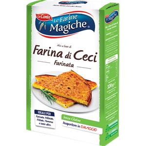 Lo Conte Le Farine Magiche Farina di Ceci per Farinata 320 g Senza Glutine