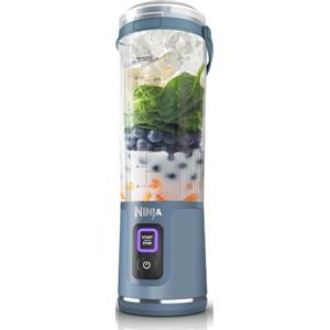 Ninja Blast BC151UKNV - Frullatore portatile, 530 ml, coperchio a tenuta stagna e beccuccio, potente mini frullatore senza fili, ricaricabile, portatile, frullati proteici, miscela ghiaccio e frutta