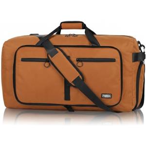 Fmeida 65L Borsone da Viaggio Pieghevole, con Scomparto Scarpe e Tracolla | Grande Borsone Palestra per Uomo e Donna, Tessuto Idrorepellente e Antistrappo, Borsa Sportiva Duffel Bag