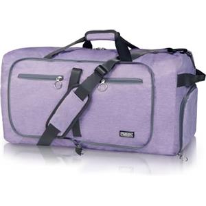 Fmeida 65L Borsone da Viaggio Pieghevole, con Scomparto Scarpe e Tracolla | Grande Borsone Palestra per Uomo e Donna, Tessuto Idrorepellente e Antistrappo, Borsa Sportiva Duffel Bag