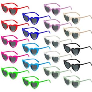 BIRDDIE Occhiali da sole a forma di cuore divertenti occhiali da festa per donne uomini