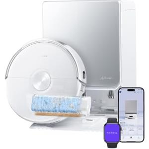 NARWAL Flow 2 Robot Aspirapolvere Lavapavimenti con FlowWash Track Mop | 31.000 Pa, Antigroviglio, VLM OmniVision, Doppia Fotocamera AI, Lavaggio Mocio 100 °C, Asciugatura 60 °C, Bianco