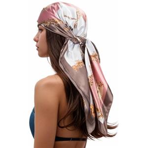 RIIQIICHY Foulard Stampato Estiva 90x90 cm, Sciarpa Leggera e Versatile per Donna, Accessorio Moda per Capelli o Borsa