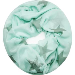 GLAMEXX24 Sciarpa donna, ad anello con motivo a stelle, leggera da donna, sciarpa lunga, sciarpa tubolare, sciarpa ad anello, per primavera e autunno
