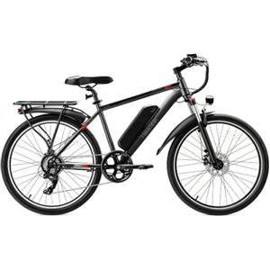 MUSELR BK900 Bicicletta elettrica per adulti Batteria rimovibile da 48 V 15 Ah, modello unisex da 26 pollici, autonomia di 100 km in modalità PAS, cambio a 7 marce, doppio freno a disco