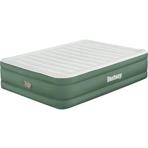 Bestway 69646 Materasso Matrimoniale Queen ToughLite in TPU con Pompa CA Incorporata, 2.03 m x 1.52 m x 46 cm, Verde
