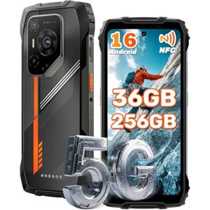 Ausriray Rugged Smartphone 5G Android 16, 36GB+256GB/2TB, 50MP+32MP, 20MP Night Vision, 6,78" FHD+ 120Hz, Telefono Indistruttibile IP68/IP69K, Dimensity 6300, 7500mAh/33W, Dual SIM/NFC/GPS, 5 Anni di Garanzia