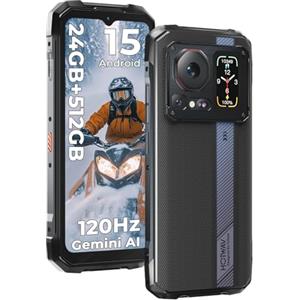HOTWAV Cyber 16 Pro Rugged Smartphone Android 15-24GB+512GB/2TB TF/Octa-core Telefono Indistruttibile Cellulare Robusto, 6280mAh 6.6" HD+ 108MP+32MP+24MP, NFC/Face ID/OTG/GPS/Dual SIM 4G/IP68/IP69K