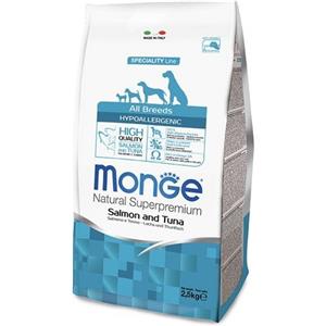 Monge Cane - Speciality Line - All Breeds Hypoallergenic Salmone e Tonno - 12 Kg