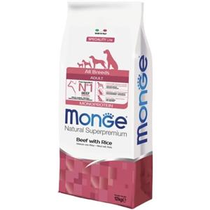 Monge Cane - Speciality Line - All Breeds Adult Monoprotein Manzo con Riso - 12 Kg