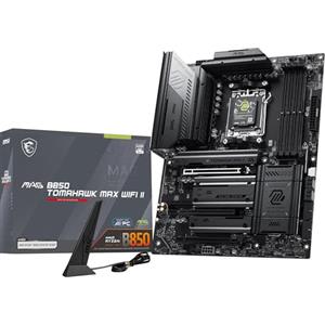MSI MAG B850 TOMAHAWK MAX WIFI II Scheda madre ATX, AM5 | per processori AMD Ryzen 9000/8000/7000, DDR5 Memory Boost (fino a 8400+ MT/s OC), PCIe 5.0 x16, M.2 Gen5, Wi-Fi 7