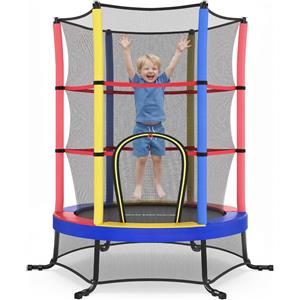 EUZIEL International SONGMICS, trampolino per bambini, da interno ed esterno, diametro 174 cm, mini trampolino fitness, disponibile in vari colori