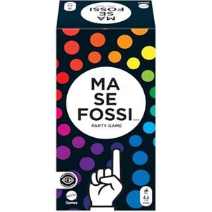Mattel Games - Ma Se Fossi..., gioco per adulti con domande irriverenti per serate divertenti tra amici. Con carte e ruote segnapunti. Per 3-8 giocatori, versione italiana, HYB60