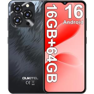 OUKITEL C3 Smartphone Android 16, 16GB+64GB/1TB Telefono Cellulare, 6.52" | 5000mAh Batteria Telefoni Cellulari, 13MP+5MP Camera, Cellulari e Smartphone Dual 4G SIM/Face ID/OTG/GPS/3.5mm Jack Telefono