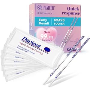halercay 30 pezzi Test di Ovulazione,Gravidanza Confezionati Singolarmente,Bastoncini Predittivi di Fertilità, Testdi fertilità familiare,Preciso e Affidabile