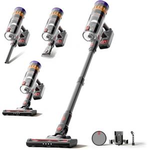 Lefant V1 Aspirapolvere Senza Fili 40000Pa, Scopa Elettrica con LED Touch | Anti-Groviglio, Filtrazione 5 Stadi, 42 Min Autonomia, Batteria Rimovibile, 750ml, per Pavimenti, Tappeti e Peli Animali