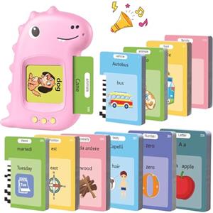 VISATOR Schede Parlanti Flashcards 510 Bambini Regalo Giochi Autismo Montessori | Talking Flash Cards 3 4 5 6 Anni Schede Parlanti Giocattoli Educativi per Bambino Bambina Regali di Compleanno