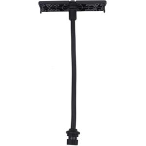 DIYEAH Supporto per Ecoscandaglio da Kayak Nero, Montaggio Rapido | Silicone e Nylon, Piastra Removibile, per Accessori Marini, Pescatori in Kayak, Display Nautici