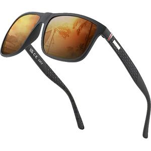 Perfectmiaoxuan Occhiali da Sole Polarizzati Uomo Donna, Occhiali Vintage Eleganti Montatura Classica, Lenti Pilota HD, Golf Guida Pesca Occhiali da Viaggio Sport all'Aria Aperta Moda Occhiali da Sole