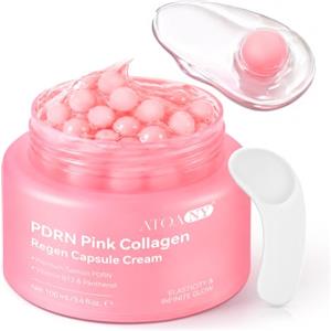 mysemgshuo PDRN Capsule Cream 100ml, Crema Idratante Viso, PDRN Hyaluronic Acid Capsule, Texture Leggera e Acquosa a Rapido Assorbimento, Idratazione Profonda No-Sticky