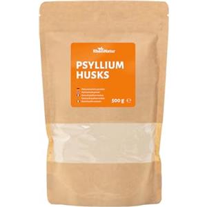 Rheinnatur Bucce di semi di pulce, polvere finemente macinata, biologica, purezza 99+% | per favorire la digestione | 500 g…