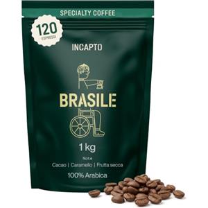 Incapto Caffè in Grani di Specialità 1kg | Origine Brasile | 100% Arabica | Specialty Coffee 84 punti SCA | Tostatura Naturale e Artigianale | Finca Minas Gerais, Fazindas