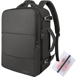 Taygeer Zaino Easyjet 45x36x20, Zaino Porta PC 15,6 Pollici, Zaini Viaggio | Zaino da Viaggio con Portascarpe, Zaino 45x36x20 Leggero per Easyjet, Borsa da Cabina Impermeabile per Scuola, Grigio Scuro