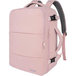 Taygeer Zaino 40x30x20 per Ryanair e Wizzair, Zaino Porta PC 15,6 Pollici | Zaino da Viaggio con Portascarpe, 24L Zaino Ryanair per Uomo e Donna, Borsa da Cabina Leggero per Scuola, Rosa