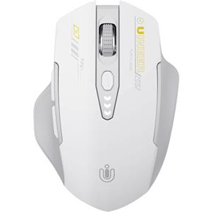 Uineer mouse wireless, [Aggiornato] mouse bluetooth ricaricabile Tri-mode (BT 5.0/4.0+2.4G Hz), Livello batteria visibile, Mouse ergonomico, 4 DPI regolabili, mouse senza fili
