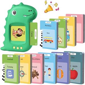 VISATOR Schede Parlanti Flashcards 510 Bambini Regalo Giochi Autismo Montessori | Talking Flash Cards 3 4 5 6 Anni Schede Parlanti Giocattoli Educativi per Bambino Bambina Regali di Compleanno