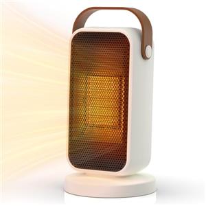 Fashioz Termoventilatore Portatile | Protezione Dal Surriscaldamento, Silenzioso Stufetta Elettrica Para Dormitorios, Salones Oficinas,Bagno 1200 W