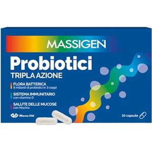 Massigen - Marco Viti Massigen Probiotici Fermenti Lattici 10 Capsule - 947427783