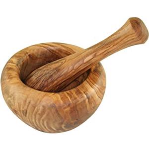 D.O.M. Die Olivenholz-Manufaktur D.O.M.® Mortaio ca. 10 cm in legno d'ulivo