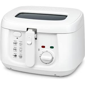 TEK ONE Tecnologia Friggitrice Elettrica ad Olio 2,5L 1800W con Termostato Regolabile | Friggitrice elettrica da 2,5 L e 1800 W con temperatura regolabile fino a 190°C,finestra di controllo e filtro integrato.