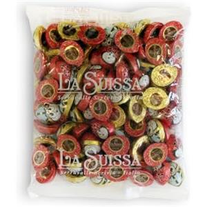 La Suissa Ape e Coccinella, Cioccolatini in Sacchetto da 1 kg | Praline di Cioccolato al Latte Ripiene di Crema al Latte o Gusto al Miele, Senza Glutine, Incartate Singolarmente