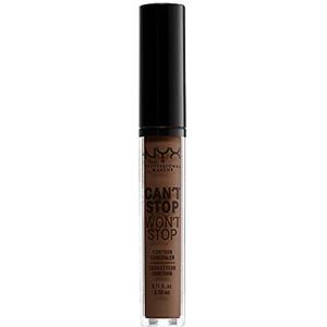 NYX Professional Makeup Correttore Can't Stop Won't Stop, Correttore Viso Liquido, Adatto a Tutti gli Incarnati, Deep Cool, Confezione da 1