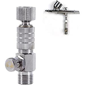 Hztyyier Raccordo aerografo, Adattatore a sgancio rapido, con regolazione del flusso d'aria, da 1/8 pollice, per painting tools