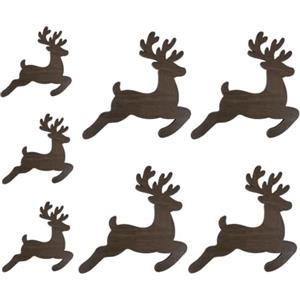 Fierudeng Renne Luminose Da Parete 7 Pezzi Albero LED in Legno Adesivi Luce Calda | Decorazione Di Natale A LED Per Interni Ed Esterni Armadi Camere Da Letto Corridoi Patio Balcone Cortile Portico