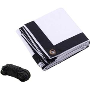 LuoAXINN Schermo per proiettore da esterno Schermo Di Proiezione In Tessuto Oxford | Morbido e pieghevole 60 72 84 100 120 150 180 200 pollici 16:9 for esterni(Black Edge 100inch)
