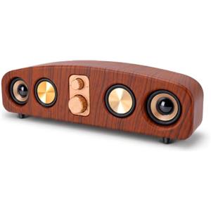 LICAEVEY Altoparlante Portatile con Controllo Tramite Manopola Grande | Suono forte da 120 dB, riproduzione intelligente, ricaricabile, per anziani, demenza, lettore musicale, scheda TF