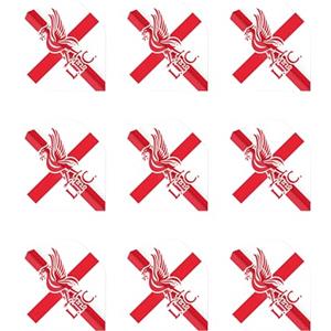 FOCO F2140 Special Edition Liverpool Football Club Dart Flights - 3 Sets (9 flights in total) NEW by Red Dragon Darts