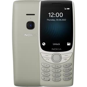 Nokia 8210 - Telefono Cellulare 4G, Display 2.8, Fotocamera, Bluetooth, Radio FM Wireless e lettore mp3, Interfaccia facile utilizzo, Ampia batteria, Dual Sim, Sand, Italia