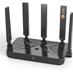 ZTE Polar BE3600 Pro+ WiFi 7 Mesh - Router Wi-Fi, ripetitore, 2,5 G WAN/LAN | Per Smart Home & Home Office, Access Point, 5 antenne, MLO, 4K-QAM, WPA3, nessun modem DSL