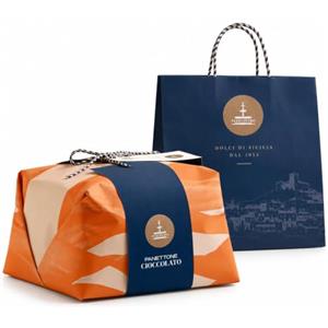 Generico Fiasconaro Panettone Cioccolato 1 kg con Shopper Regalo Incluso