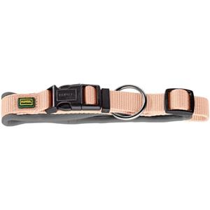 HUNTER Neopen Vario Plus, collare per cani, colore: pesca/grigio, nylon resistente, morbida imbottitura in neoprene, regolabile in modo continuo, con scarico della trazione, facile da pulire,