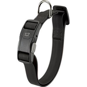 Ferplast Collare per Cani EVOLUTION C16/32 con Fibbia Magnetica, Ipoallergenico, Lavabile, Nero