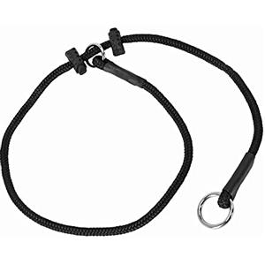 DINGO GEAR WWW.DINGOGEAR.COM 1977 DINGO GEAR - Collare a strozzo per addestramento di cani, fatto a mano, con 2 limitatori, impermeabile - Nero S - S04047