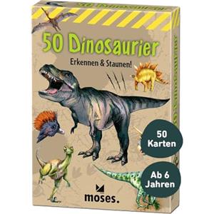 moses. Verlag GmbH 50 Dinosaurier: Erkennen & Staunen!