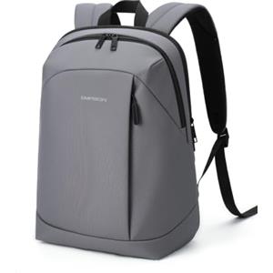 EMPSIGN Zaino Imbottito 15,6" Idrorepellente Multiscomparto Casual, Grigio | rete traspirante 3d, spallacci regolabili, cinghia valigia, scomparti multipli, ideale per ufficio, studio e viaggi